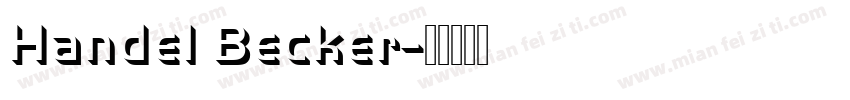 Handel Becker字体转换